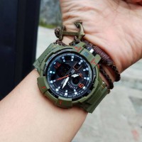 Jam Tangan Digitec Tali Rubber HIjau Army Sporty Tahan Air 10 bar