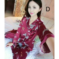 Piyama Panjang Allison Premium Motif Baju Tidur Wanita Muslim Cantik