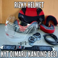 BUSA HELM, KACA HELM, LIS KARET, BAUT MUR 4 PCS, TALI HELM KYT DJMARU