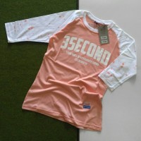 KAOS 3SECOND CEWEK KAOS RAGLAN REGLAN BAJU DISTRO WANITA KAOS BANDUNG