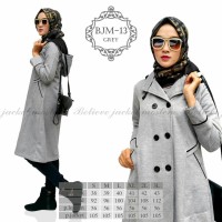 Murmer BJM 13 Abu Muda | Jaket Cewek Abu Muda | Jaket Hijabers