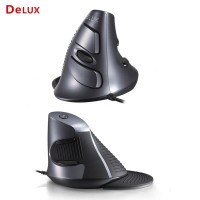 Delux M618 BU Ergonomic Vertical Mouse 6 Buttons 600/1000/1600 DPI