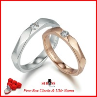 cincin kawin nikah tunangan couple PLATINUM sbs207