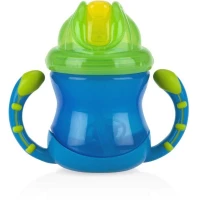 Nuby Gripflip W/Straw 240ml Blue Green