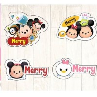 Stiker nama gambar kartun