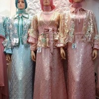 Gamis pesta muslimah original FHA