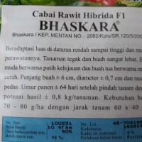 Benih Cabe Rawit Hibrida F1 Bhaskara 10 gram