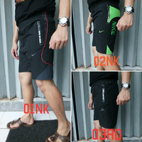 celana pendek olahraga gym sport training regular fit run dri fit