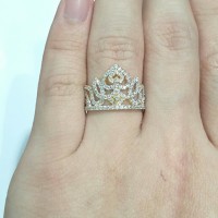 Cincin Crown Mahkota Yellow Gold 700