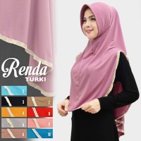 Kerudung Jilbab Hijab Instan Renda Turki