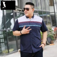 kemeja big size jumbo untuk badan gemuk XXL baju koko pria murah