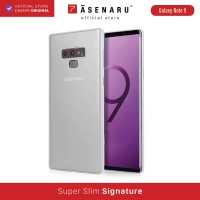 ASENARU Samsung Galaxy Note 9 Super Slim Signature Case Glacier White