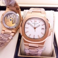 Jam Tangan Pria Patek Phillipe Nautilus Rosegold type 0010 40 43 cm 4