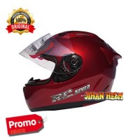 HELM |HELM KYT |HELM FUL FACE KYT RC 7 RED MAROON TERMURAH