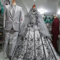 Gaun pengantin couple - Baju akad nikah Modern - Gaun pengantin kebaya