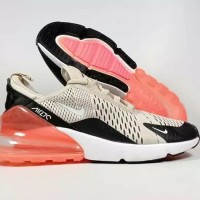 NIKE AIRMAX 270 FLYKNIT AIR MAX BONE RED GREY SEPATU PREMIUM QUALITY