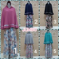 Gamis Syari Busui Jersey Jumbo Wanita Muslim Ika Fashion Tanah Abang