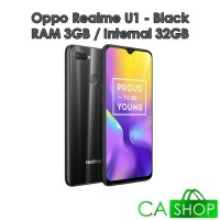 Oppo Realme U1 - 3GB 32GB (3/32) - Black - Baru NEW - Resmi Real Me