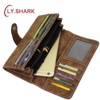Dompet Wanita Yang Ada Tempat HP LY.SHARK Leather Female Purse