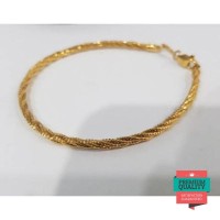 Terlaris Gelang emas asli kadar 750 gelang ubs gelang tali bulat