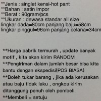 Grosir Baju Tidur Satin Impor Stelan Dewasa Hot pant Wanita Baby doll
