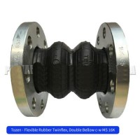 Tozen JIS 20K TwinFlex 1 1/2 inch Flexible Rubber Joint Flange