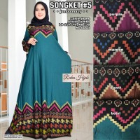 baju wanita songket 5 gamis muslim terbaru syari adem nyaman modis