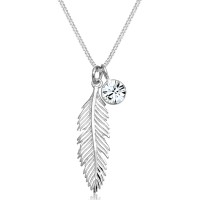 Elli Jewelry Perhiasan Wanita Perak Asli Kalung Feather