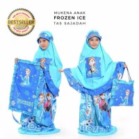 Mukena Anak Frozen Set Tas Sajadah Mukenah Karakter Kartun Original