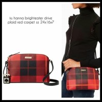Tas Batam Tas kate spade original - ks hana plaid red