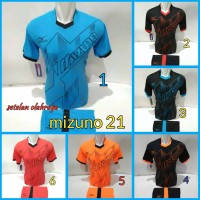 Mizuno terbaru 21 Setelan Kaos Olahraga Jersey Bola Baju Futsal Volly