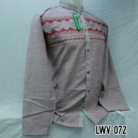 Grosir Baju Koko Pria Dewasa Muslim Lengan Panjang Baru Murah LWV 072