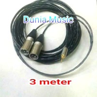 kabel canare aux ke mixer jack canare 3.5mm stereo to 2 xlr Neutrik