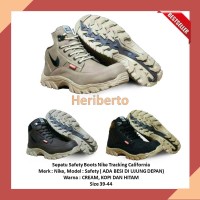 Sepatu Pria Safety Boots Kerja Cowok Nike Tracking California Murah