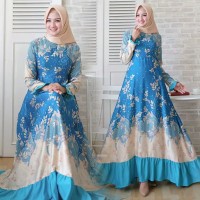 BAJU MAXI DRESS GAMIS WANITA NASWA MUSLIM TERBARU MURAH BAJU SYARI