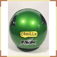 HELM INK CX 22 SOLID KAWASAKI GREEN HALF FACE HITAM DOP ORIGINAL