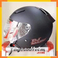 KYT HELM DJ MARU SOLID DJMARU HITAM DOP / BLACK DOFF MURAH