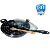 Airlux Magic Pan Aluminium Panci Teflon Besar 32cm MP32 - Hitam