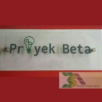 Logo perusahaan wall signage acrylic cutting sticker akrilik B12wa1449