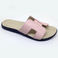 Sandal Teplek Wanita Pink Asli Kulit Sapi Garut