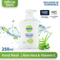 Dettol Hand Wash Soft on Skin Aloe Vera - 250ml - Sabun Cuci Tangan