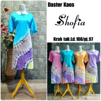 Daster Kaos Pelangi Grosir Isi 5 Buah A6