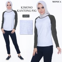 KAOS RAGLAN WANITA LENGAN PANJANG KOMBINASI KANTONG - Ungu, L