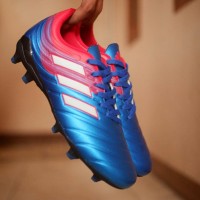 Sepatu Bola Adidas Copa New Biru-Merah list Putih Grade Ori