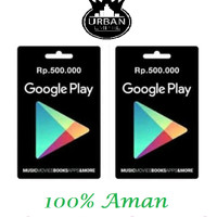 Jual Voucher Google Play Store Gift Card Rp. 500 Ribu(Only Indonesia)