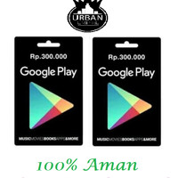 Jual Voucher Google Play Store Gift Card Rp. 300 Ribu(Only Indonesia)