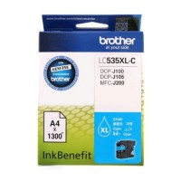 TINTA BROTHER LC535XL CYAN ORIGINAL PRINTER DCP J100 DCP J105 DCP J200