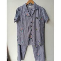 Baju Tidur setelan celana panjang nevada ori cutting lebel