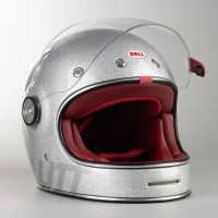New Helm Bell Bullitt Gloss Silver Flake Bell Bullit