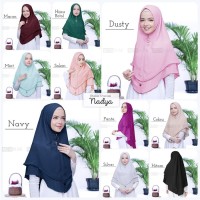 Jilbab Instan 2 Layer Ceruti Ped Antem Syria Variasi Oversum/Nadya